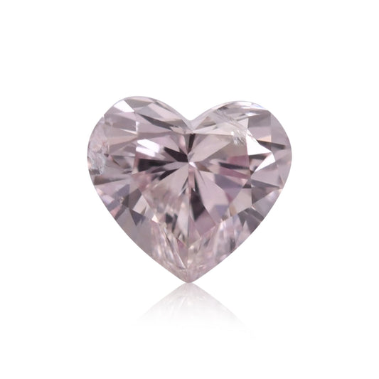 0,19 Karat Fancy Light Brown Pink Heart Diamant I2 GIA