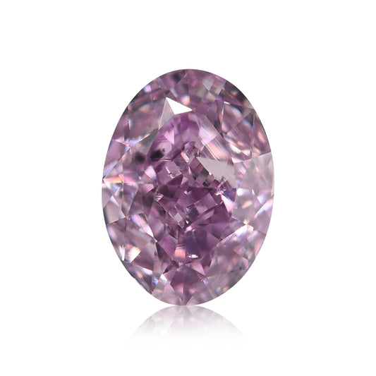 0,50 Karat Fancy Intense Pink Purple Ovaler Diamant VS2 GIA
