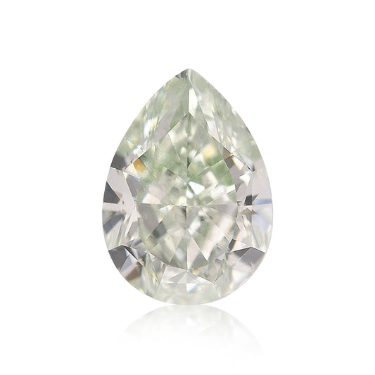 0,40 Karat Fancy Light Yellowish Green Birnenförmiger Diamant VVS2 GIA