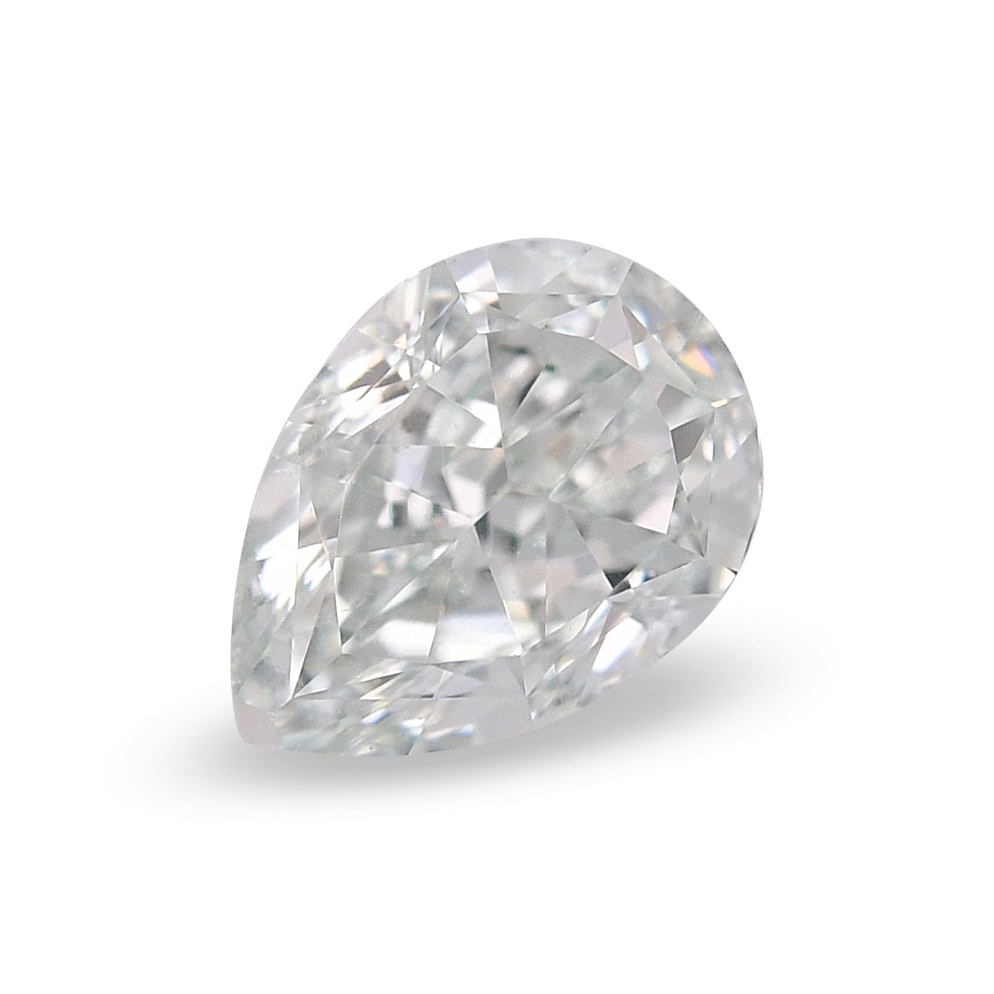 0,31 Karat Fancy Light Bluish Green Birnenförmiger Diamant VS1 GIA