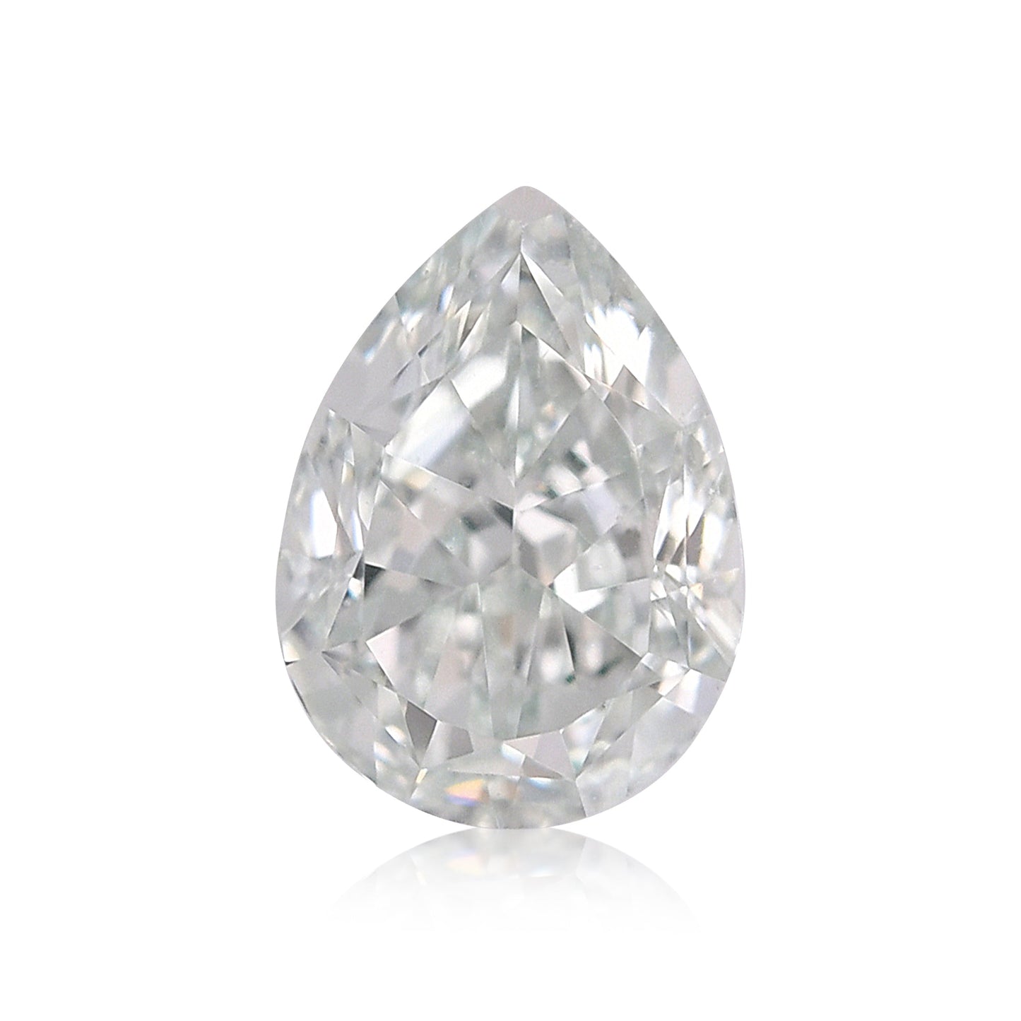 0,31 Karat Fancy Light Bluish Green Birnenförmiger Diamant VS1 GIA