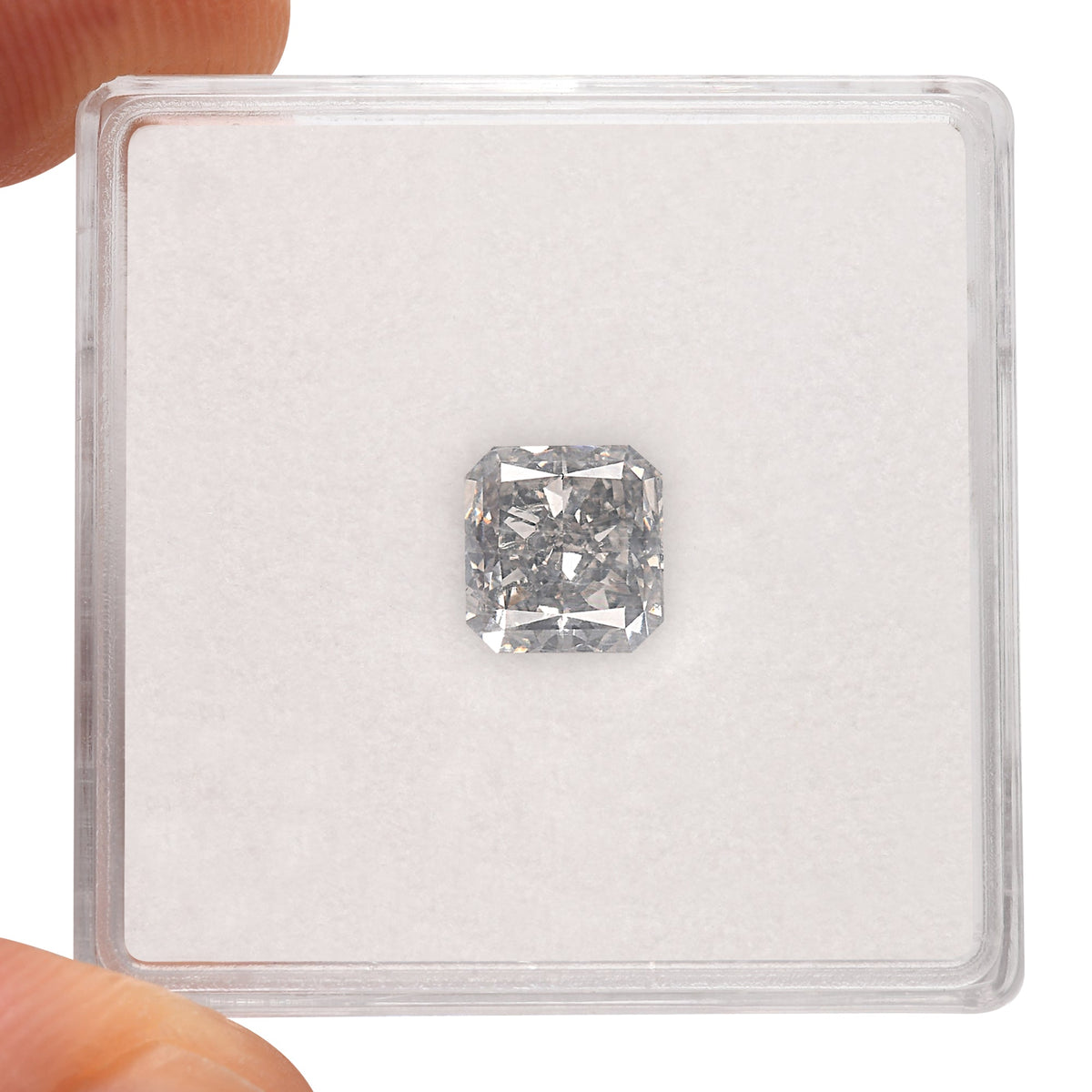 Radiant Diamond | 1.24 ct | Fancy Light Gray Blue | SI2 | GIA | Ref 599608
