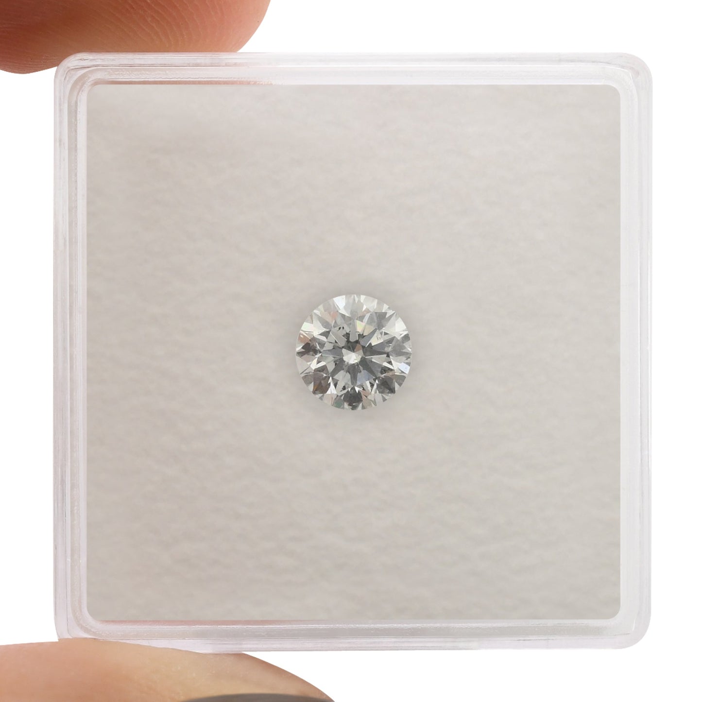 0,61 Karat sehr hellblauer runder Brillantdiamant SI2 GIA