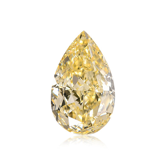1,00 Karat Fancy Light Yellow Birnenförmiger Diamant SI2 GIA