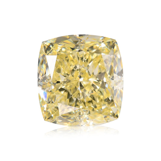 1,51 Karat Fancy Light Yellow Cushion Diamond VS1 GIA