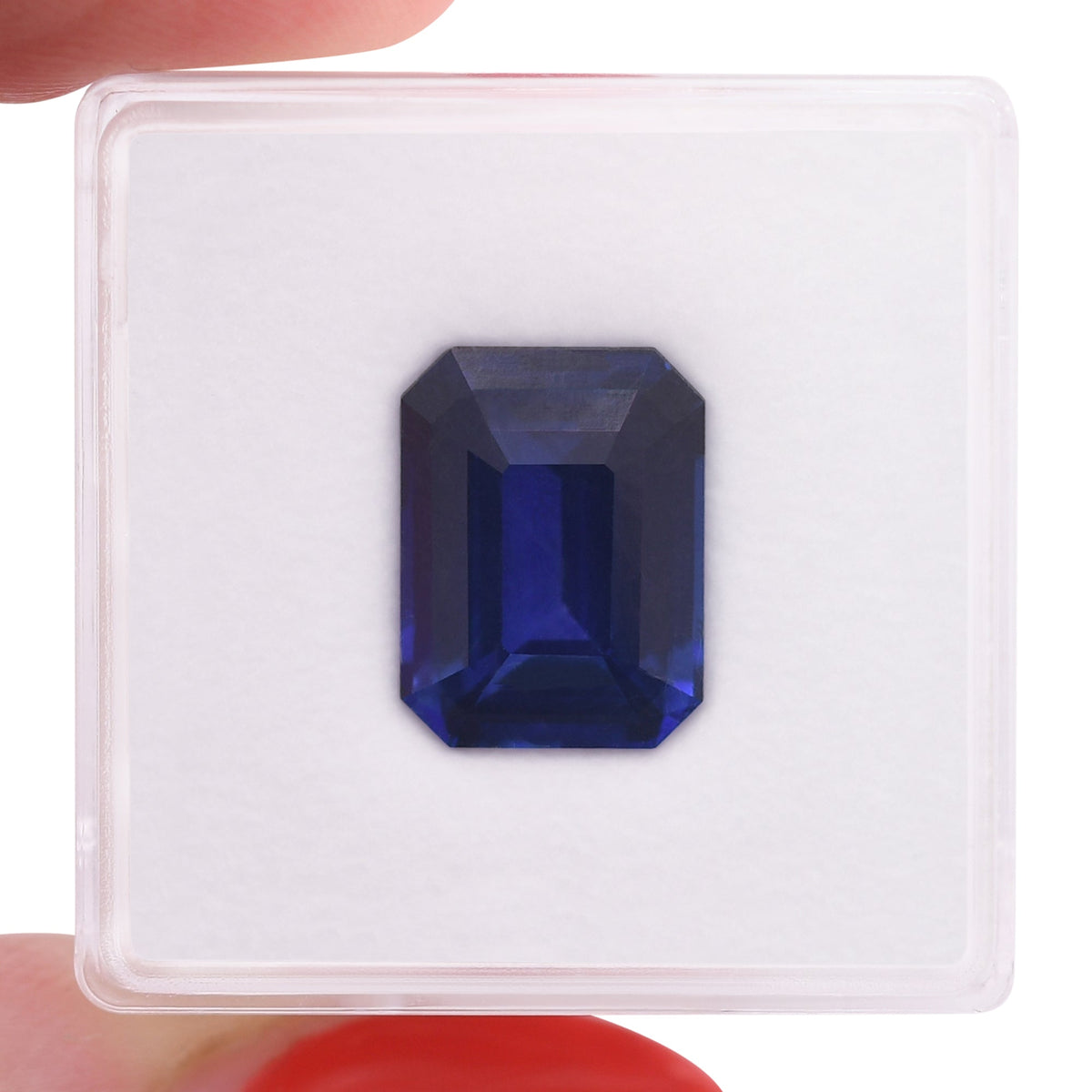 Smaragd-Saphir | 6,01 ct | Blau | CD | Ref. 719415