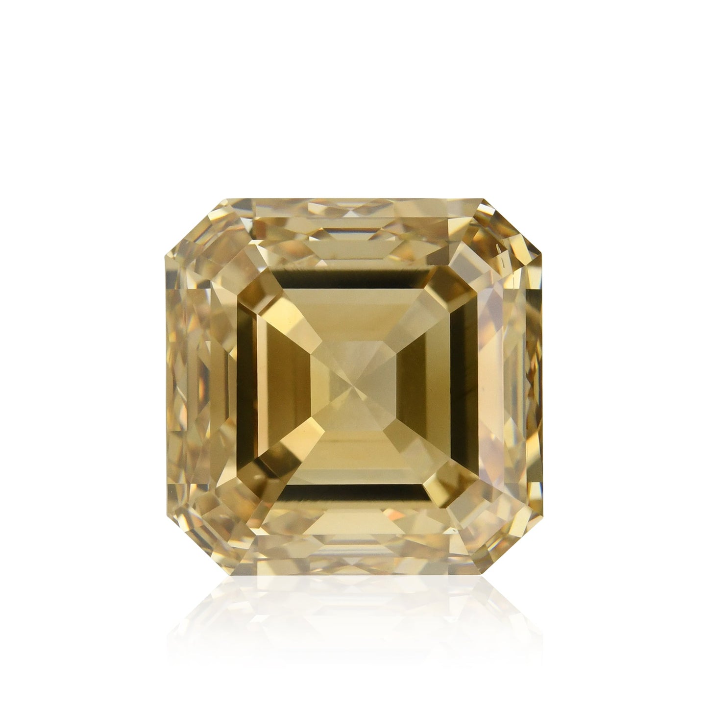 6,02 Karat Fancy Yellowish Brown Asscher Diamant SI1 GIA