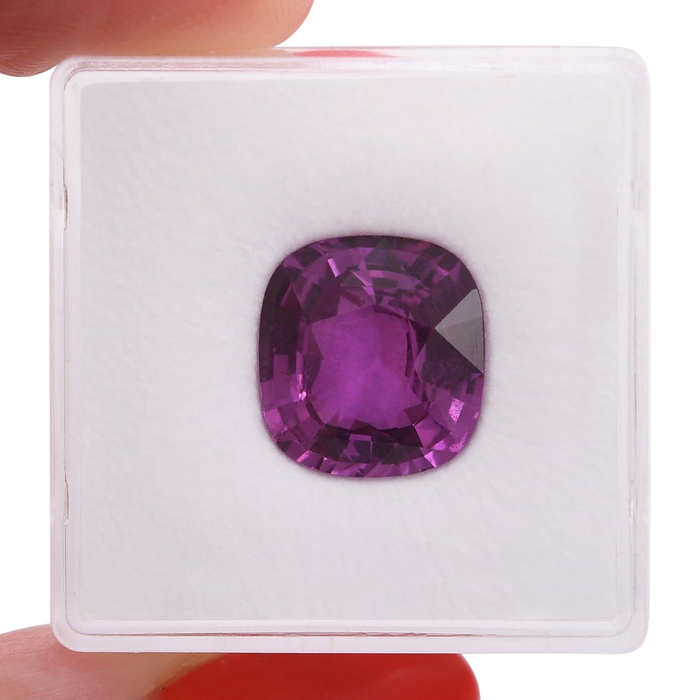 6,08 Karat rosafarbener MADAGASCAR-Kissen-Saphir AGL