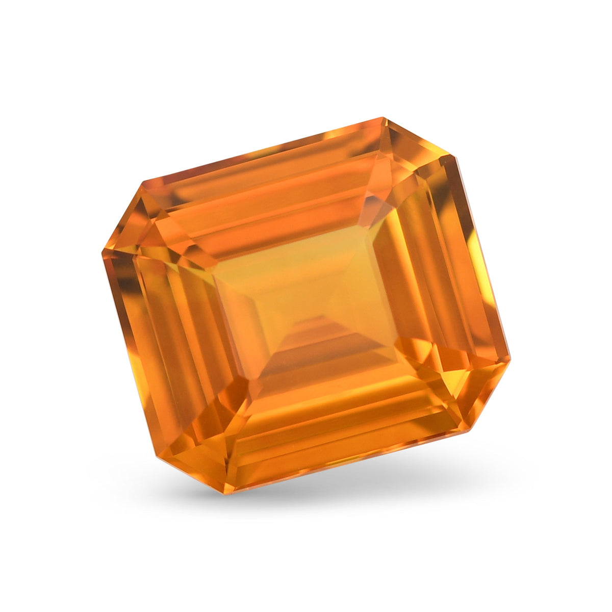Smaragdgrüner Saphir | 6,19 ct | Orange | GIA | Ref. 718603