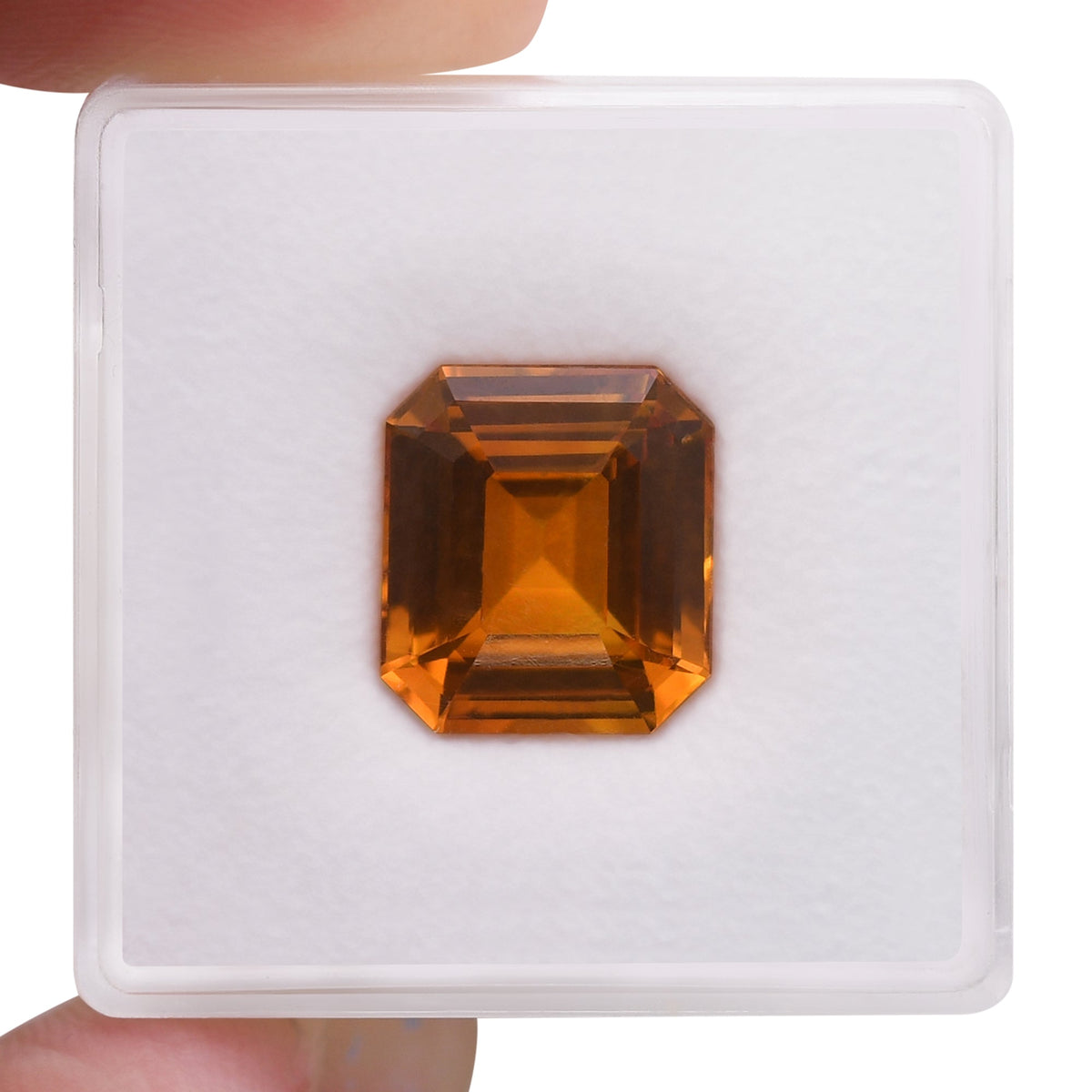 Smaragdgrüner Saphir | 6,19 ct | Orange | GIA | Ref. 718603