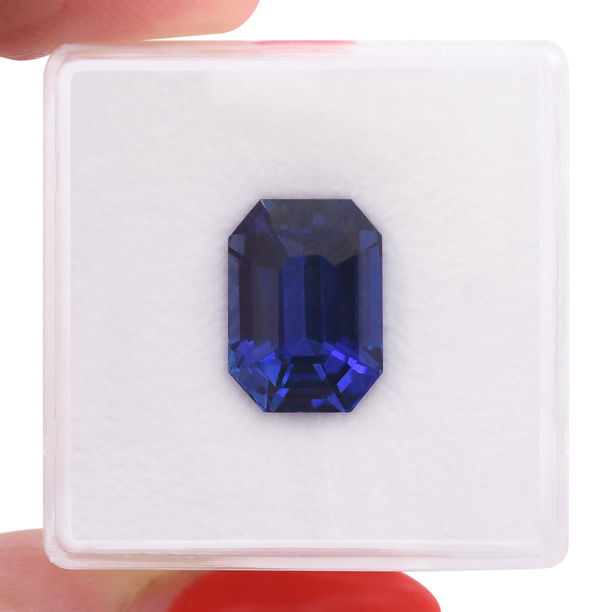 Emerald Sapphire | 6.37 ct | Blue | CD | Ref 719417