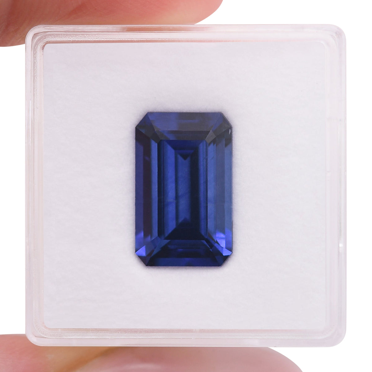 Smaragd-Saphir | 6,4 ct | Blau | CD | Ref. 711347