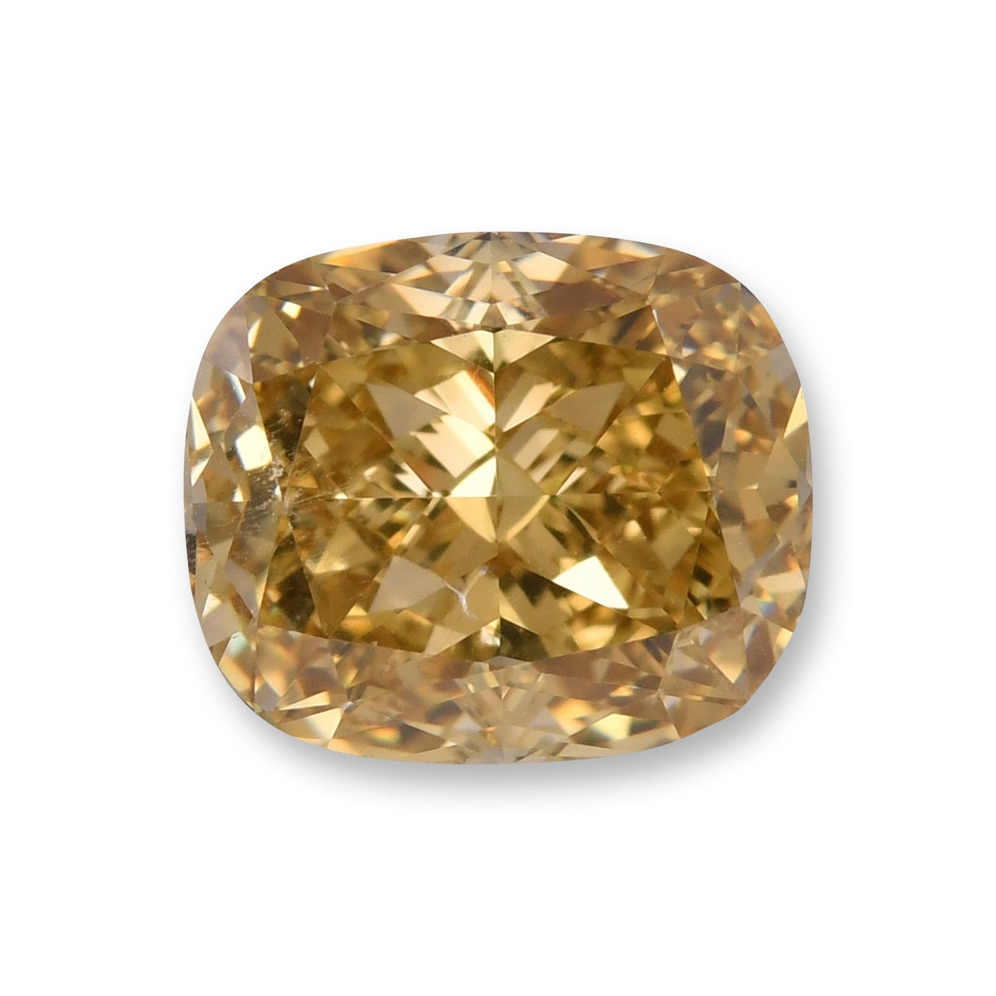 4.50 Carat Fancy Deep Brownish Yellow Cushion Diamond SI2 GIA