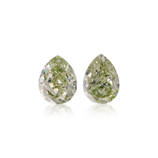 1,25 Karat Fancy Yellow Green Birnenförmiger Diamant SI2
