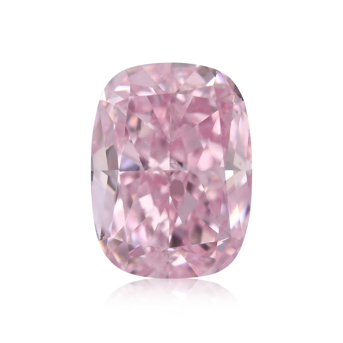 0,78 Karat Fancy Intense Purplish Pink Cushion Diamond SI2 GIA