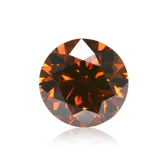 1,20 Karat Fancy Deep Brownish Yellowish Orange Runder Diamant VVS2 GIA