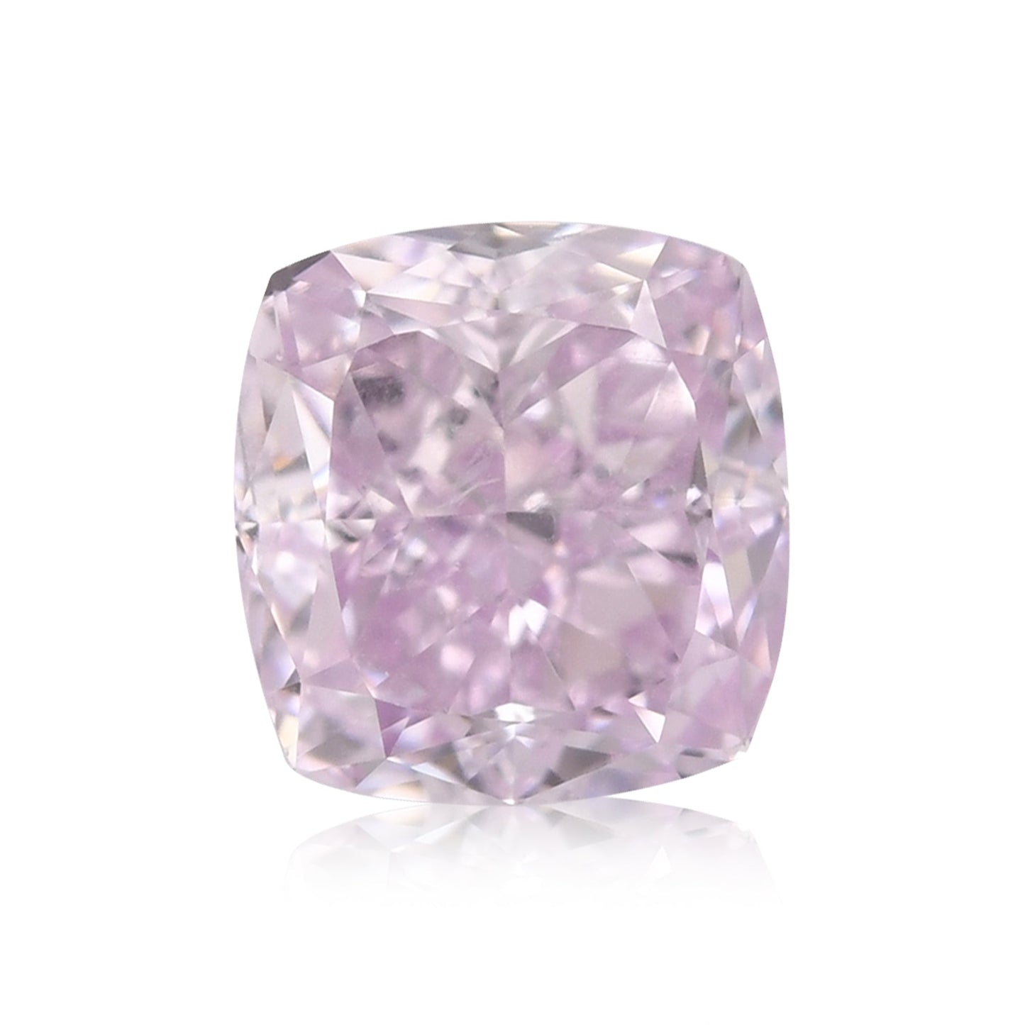 0,70 Karat Fancy Pinkish Purple Cushion Diamond SI2 GIA