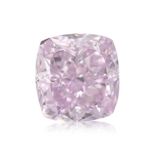 0.70 Carat Fancy Pinkish Purple Cushion Diamond SI2 GIA