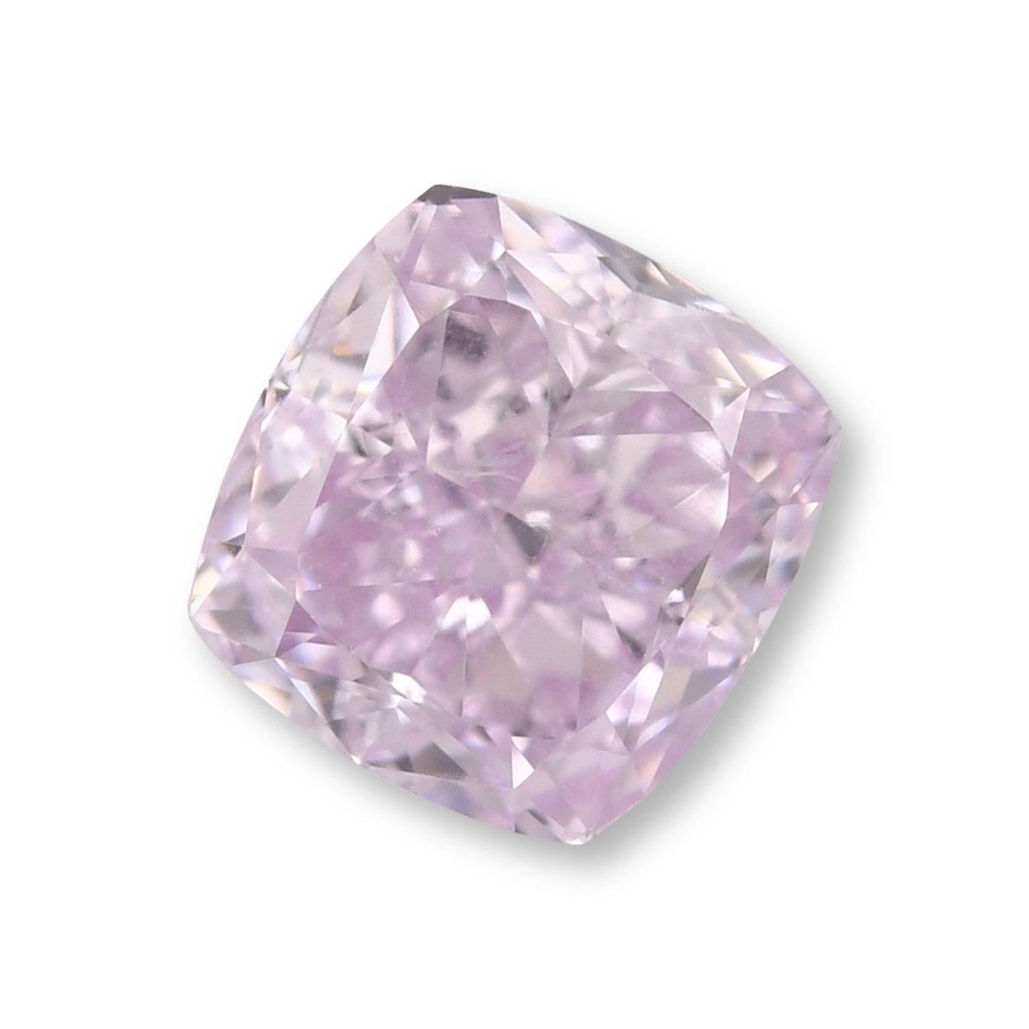 0,70 Karat Fancy Pinkish Purple Cushion Diamond SI2 GIA