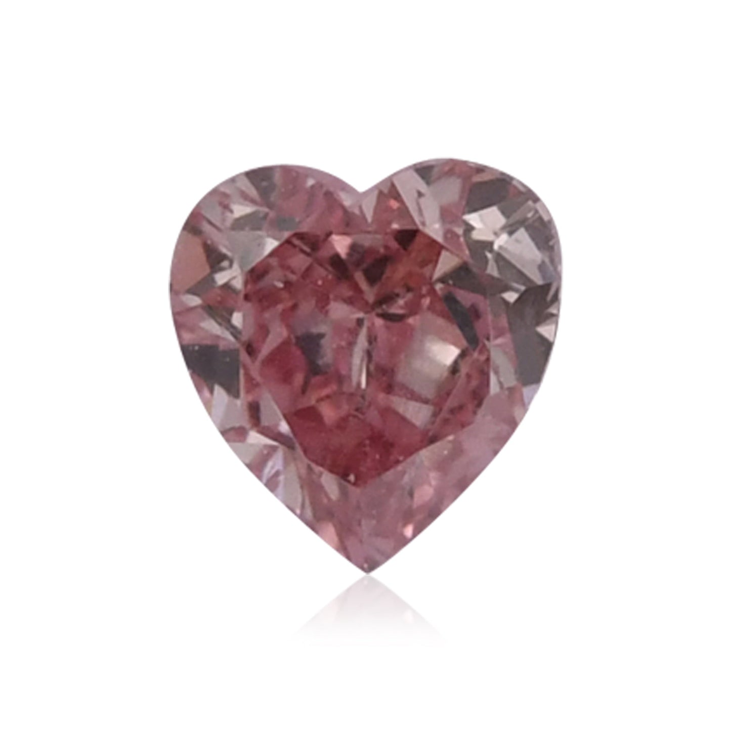 0.21 Carat Fancy Intense Pink HEART Argyle Diamond SI1 GIA