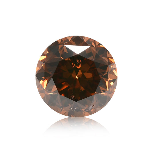 1,03 Karat Fancy Deep Orange Brown Runder Diamant (I1) GIA