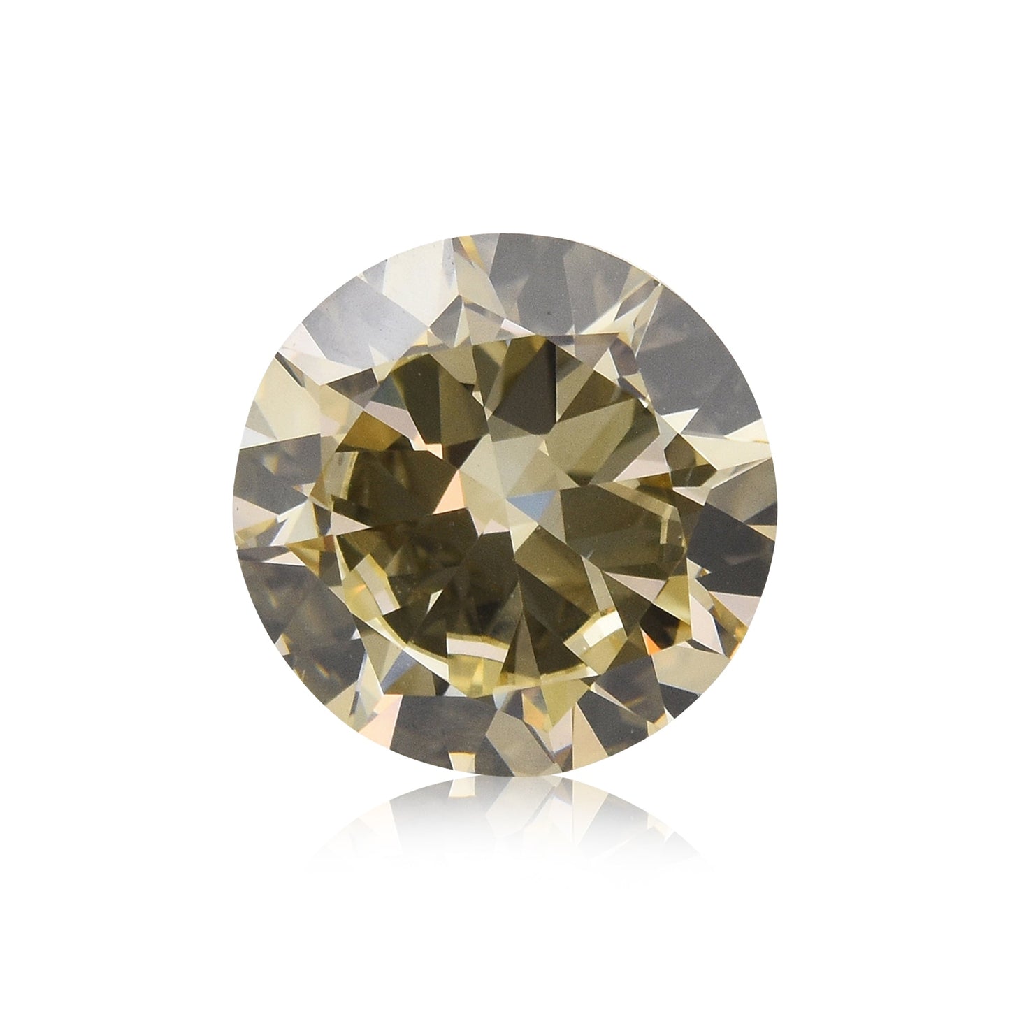 1,52 Karat Fancy Brownish Yellow Round Brilliant VS2 GIA