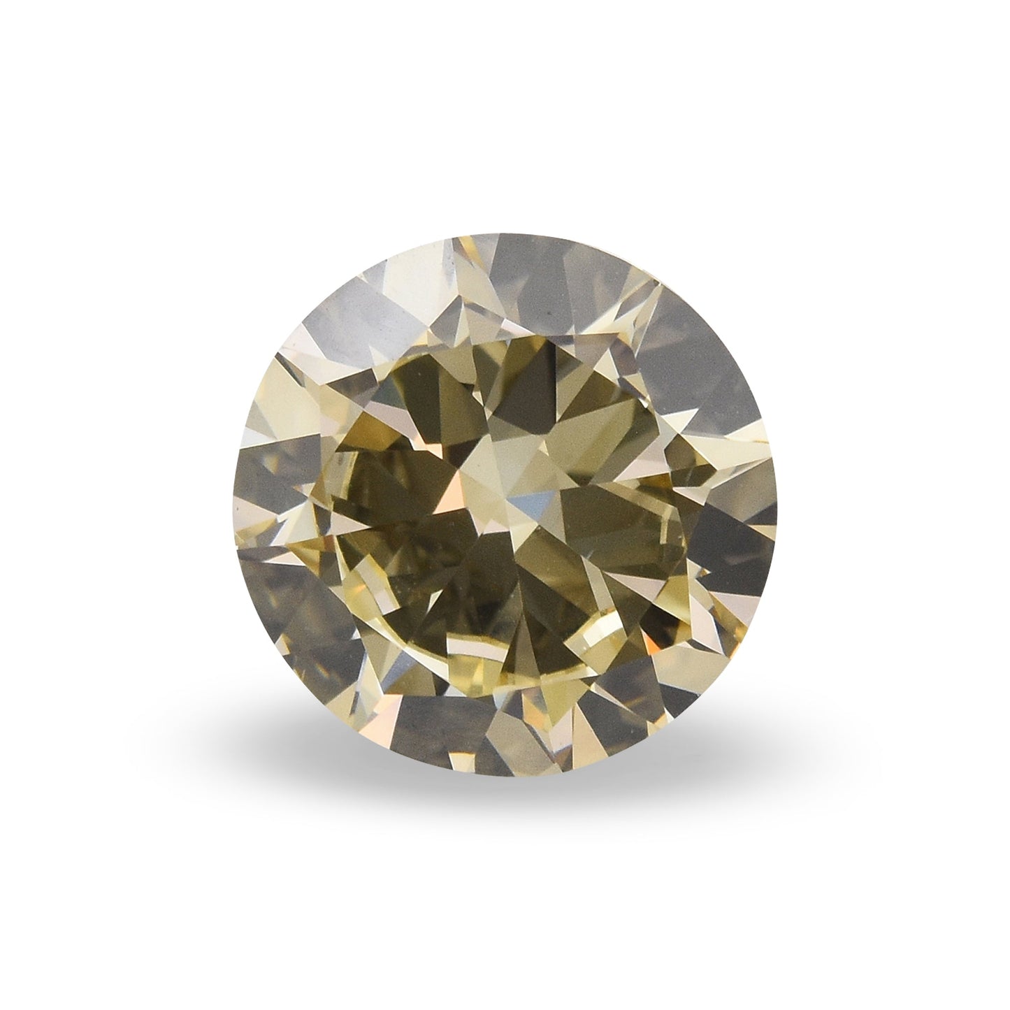 1,52 Karat Fancy Brownish Yellow Round Brilliant VS2 GIA