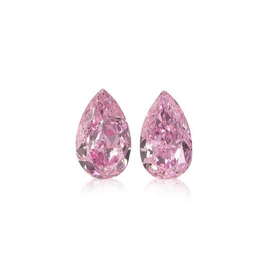 0,16 Karat Fancy Intense Purplish Pink Birnenförmige Diamanten (SI2)