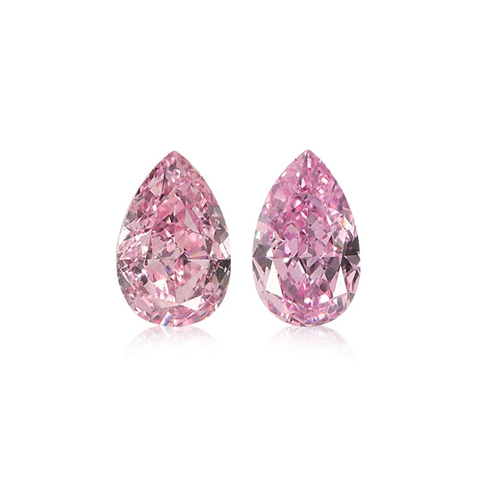 0,16 Karat Fancy Intense Purplish Pink Birnenförmige Diamanten (VS)