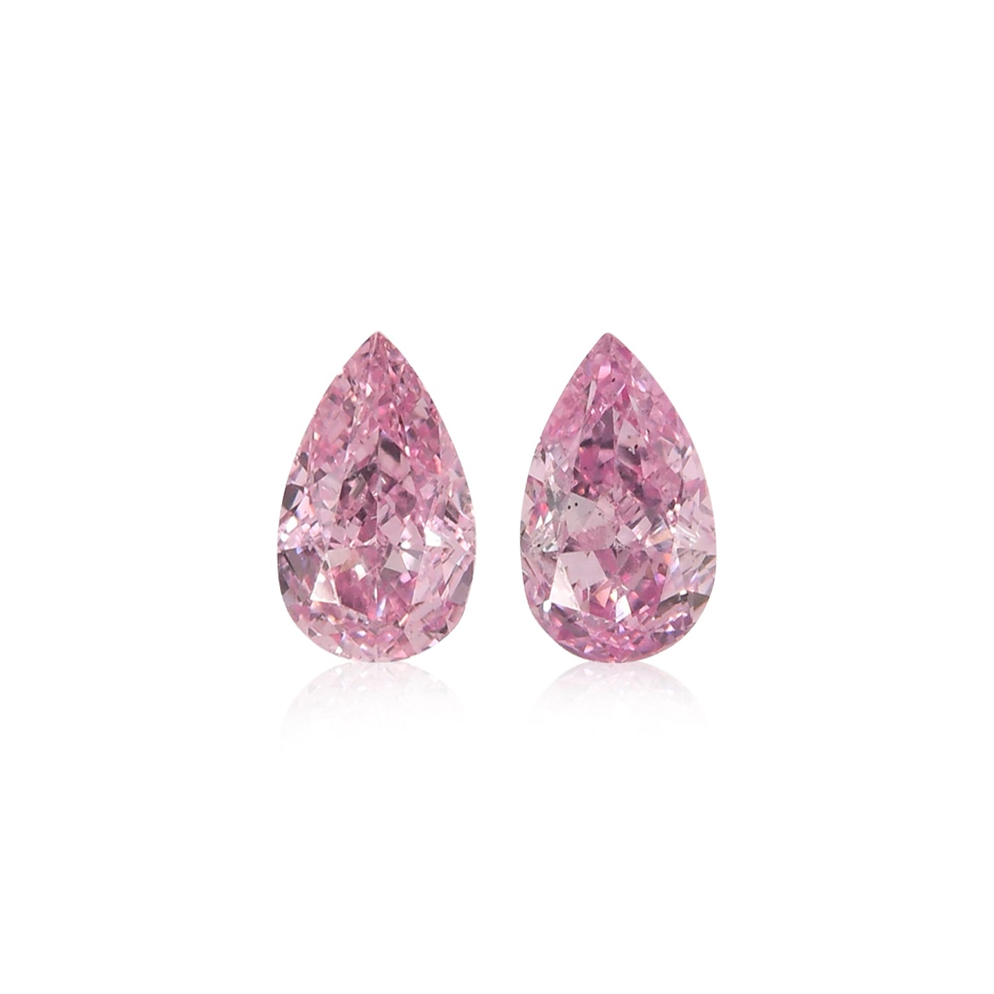 0,18 Karat Fancy Intense Purplish Pink Birnenförmige Diamanten (VS)