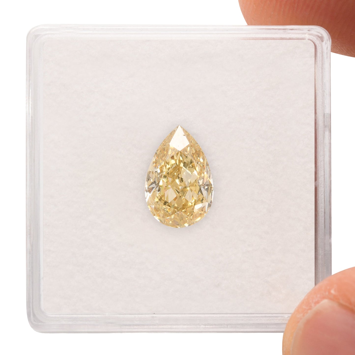 1.54 Carat Fancy Brownish Yellow Pear Diamond VS1 GIA
