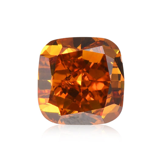 0,50 Karat Fancy Deep Brownish Yellowish Orange Cushion Diamond SI1 GIA