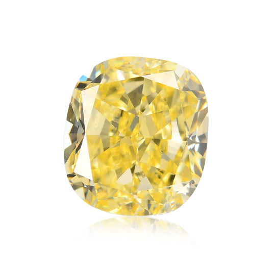 1,05 Karat Fancy Yellow Cushion Diamond VS2 GIA