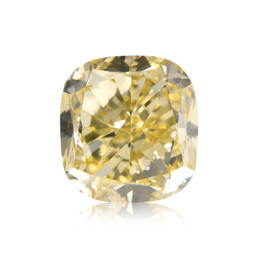 1,21 Karat Fancy Brownish Greenish Yellow Cushion Diamond VS2 GIA