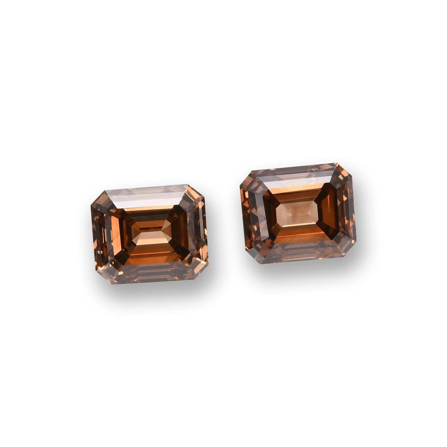 1,00 Karat Fancy Brown Emerald Diamonds (VS2)