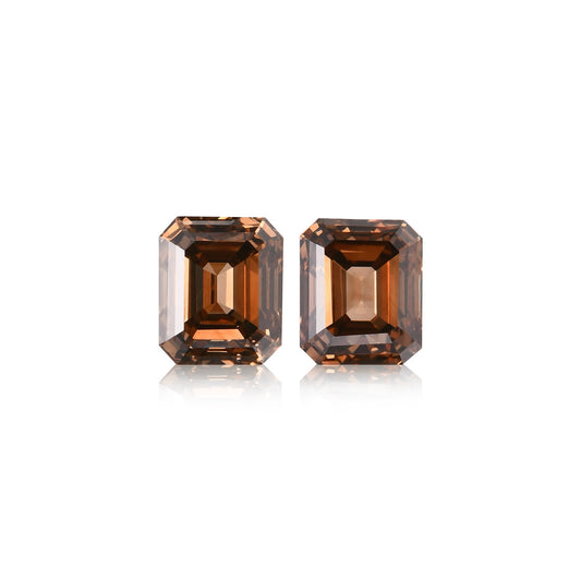 1,00 Karat Fancy Brown Emerald Diamonds (VS2)