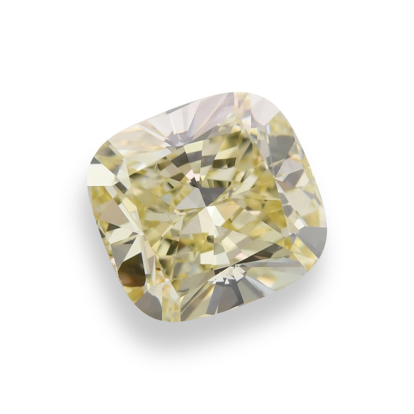 2,20 Karat hellgelber Kissen-Diamant VS1 GIA
