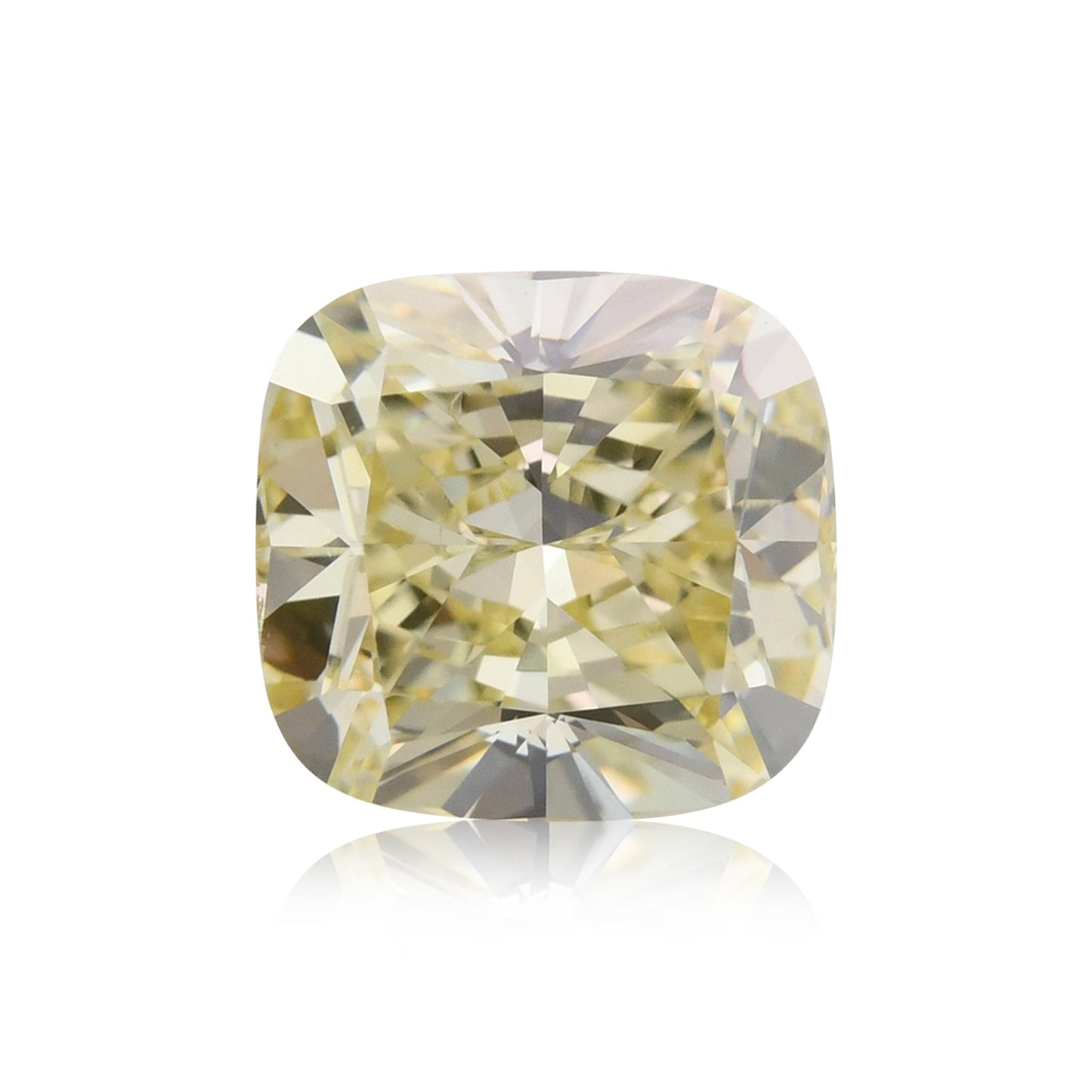 2,20 Karat hellgelber Kissen-Diamant VS1 GIA