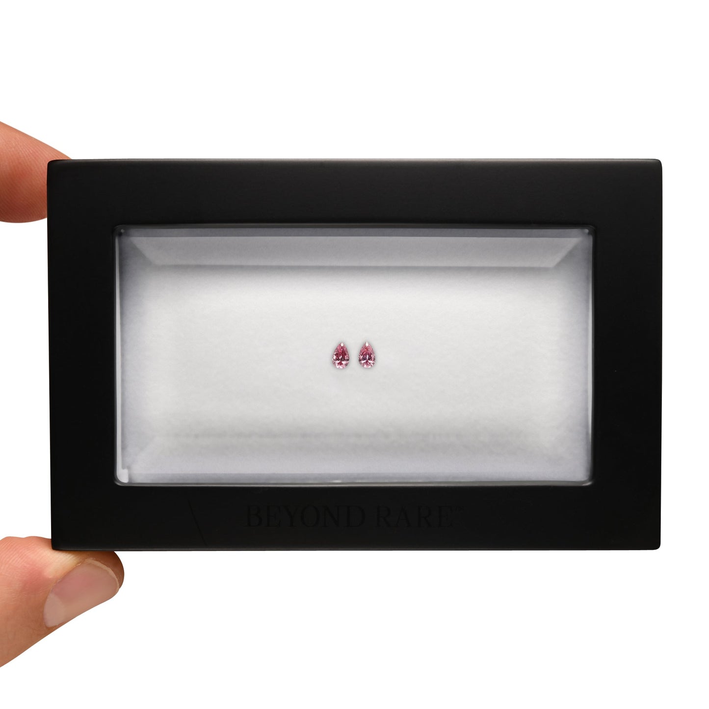 0,35 Karat Fancy Intense Purplish Pink Birnenförmige Diamanten SI2 GIA