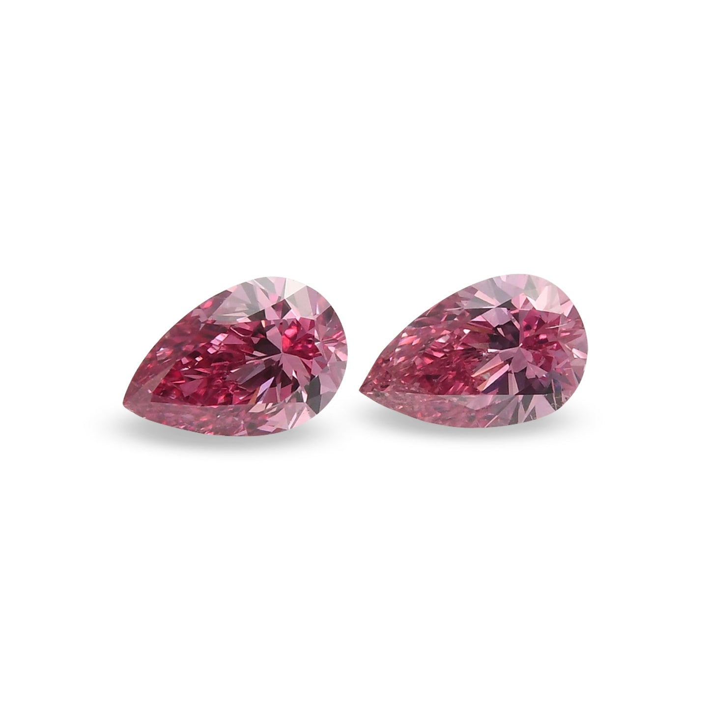 0,35 Karat Fancy Intense Purplish Pink Birnenförmige Diamanten SI2 GIA
