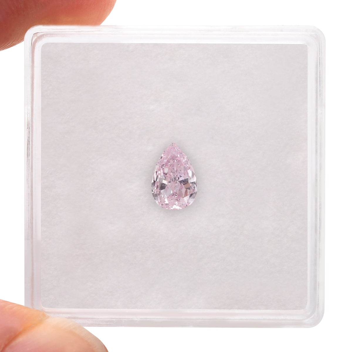 0,51 Karat Fancy Purple Pink Birnenförmiger Diamant VS1 GIA