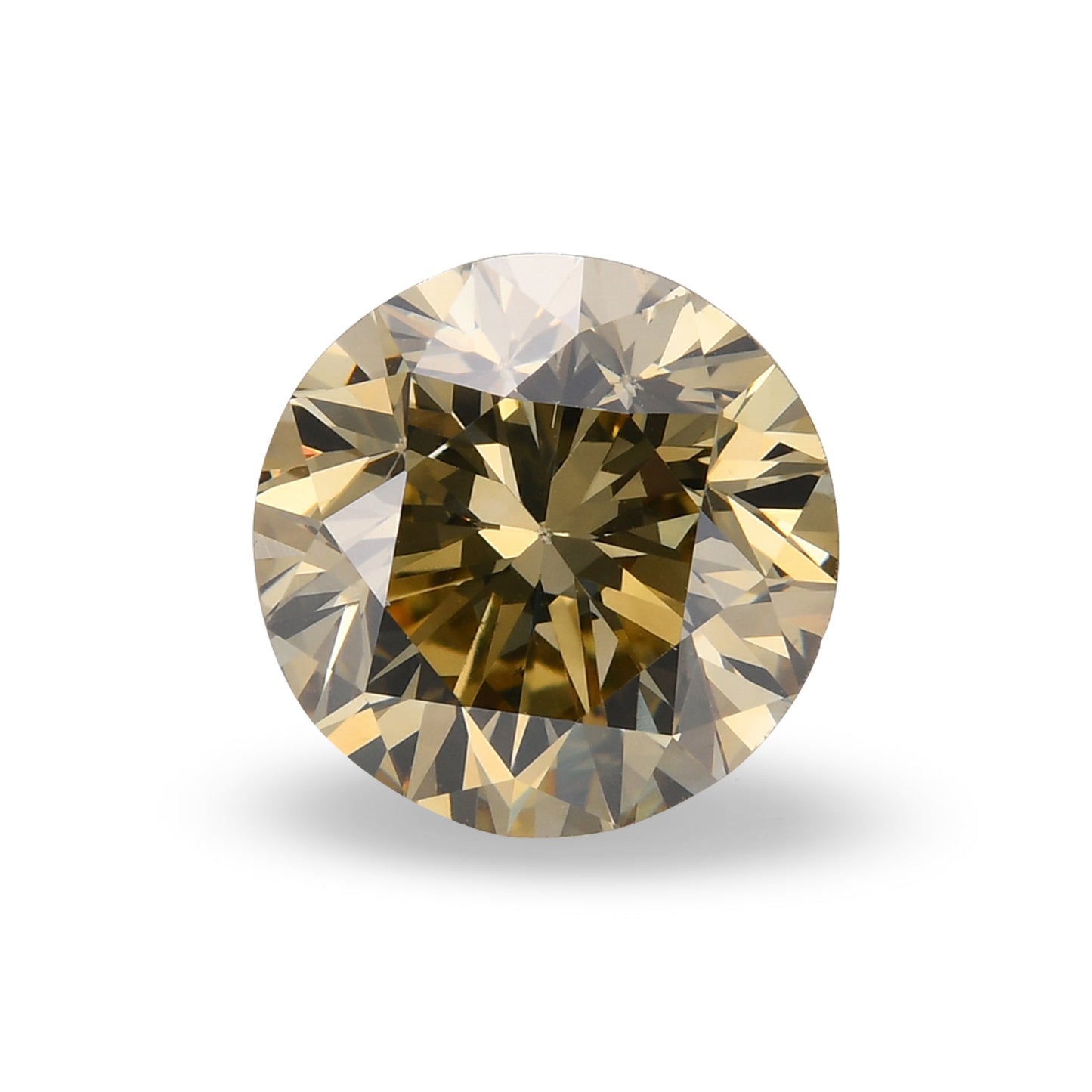 2.35 Carat Fancy Brown Yellow Round Brilliant Diamond VS2 GIA
