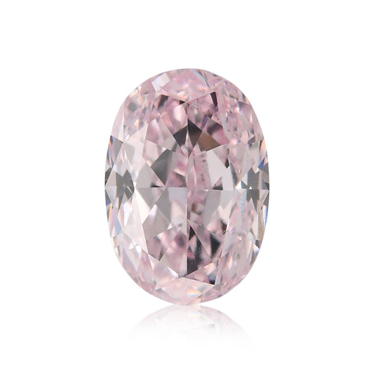 0.56 Carat Fancy Purplish Pink Oval Diamond VS2 GIA