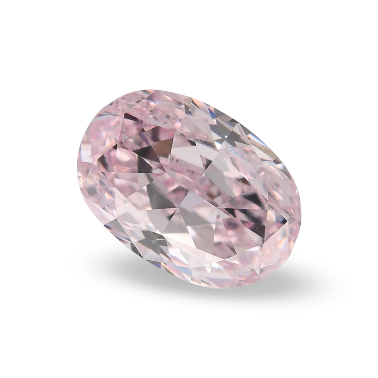 0.56 Carat Fancy Purplish Pink Oval Diamond VS2 GIA