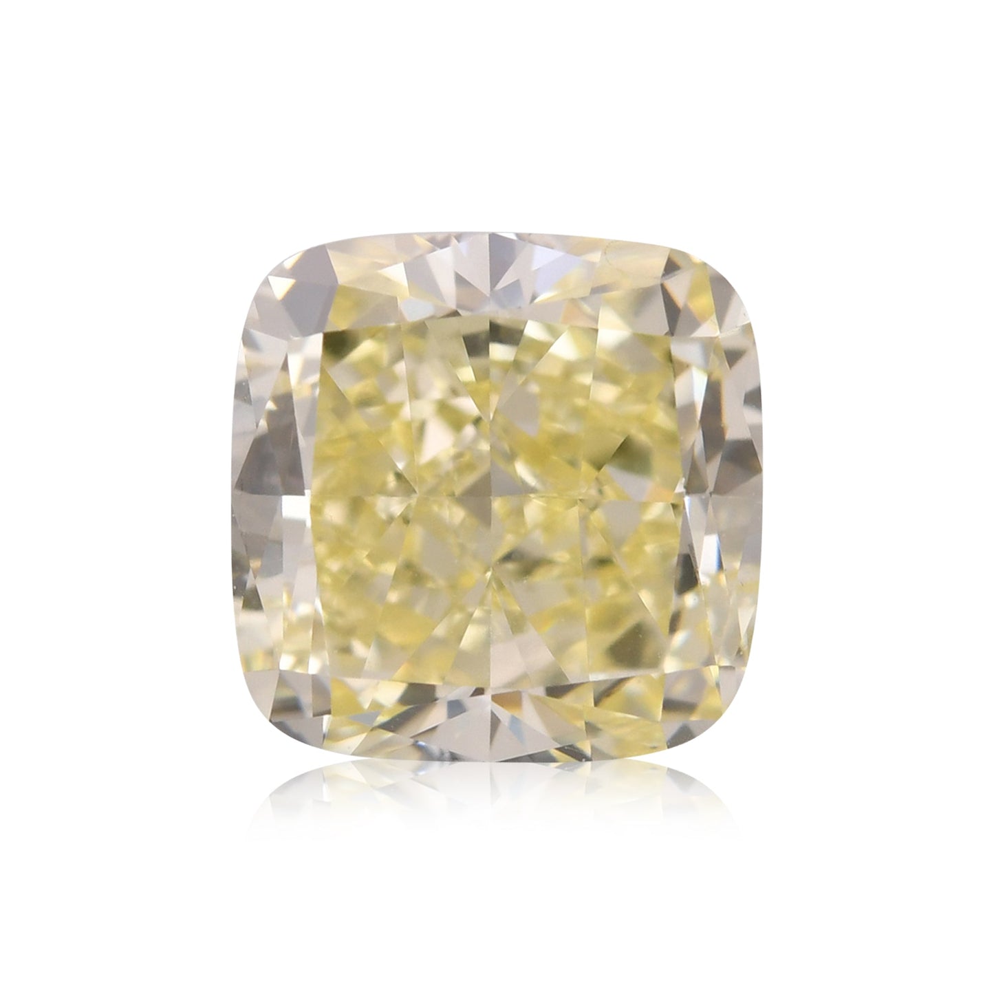 1,62 Karat Fancy Light Yellow Cushion Diamond VVS1 GIA