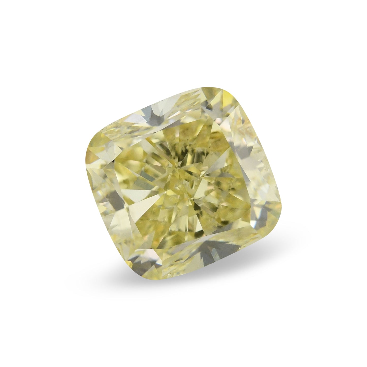 3,02 Karat Fancy Yellow Cushion Diamond SI2 GIA