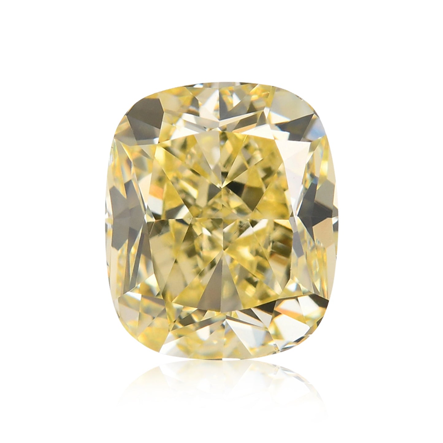 1.33 Carat Fancy Yellow Cushion Diamond VS2 GIA