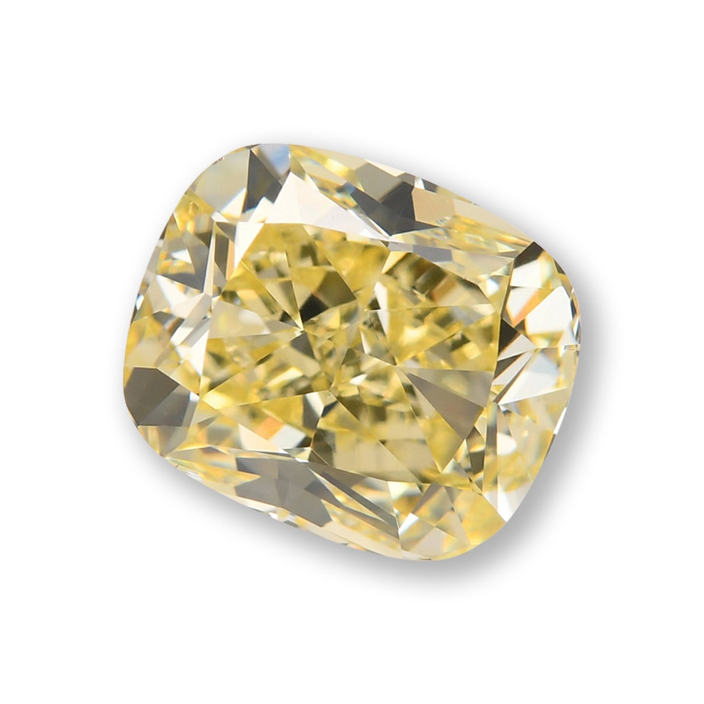 1.33 Carat Fancy Yellow Cushion Diamond VS2 GIA
