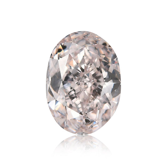0.73 Carat Light Pink Oval Diamond SI2 GIA