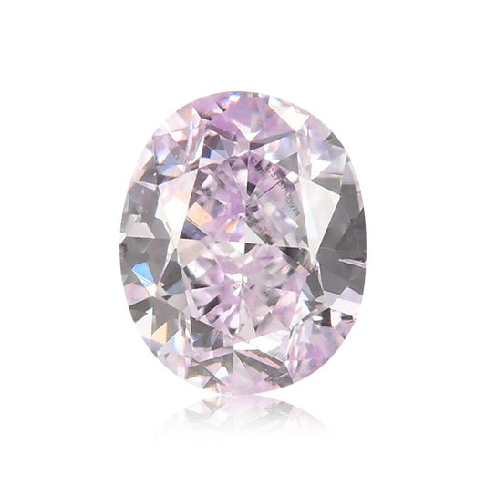 0,32 Karat Fancy Pinkish Purple Oval Diamond SI1 GIA